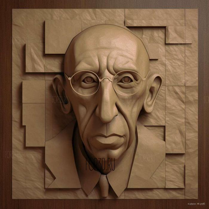 Igor Stravinsky 2 stl model for CNC